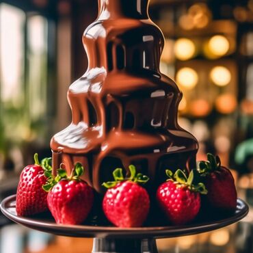 готовый бизнес аксессуар: Шоколадный фонтан аппарат для клубника в шоколаде.Лучшая бизнес