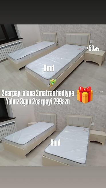 tək matras: Yeni, Təknəfərlik çarpayı, Matras ilə — 1