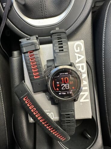 реплика часов: Garmin Epix Pro (Gen 2) 47 мм Sapphire Titanium. Черный В идеальном