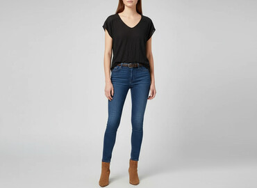 bluzki w serek plus size: CAMAIEU, Bluzka damska, rozmiar S
