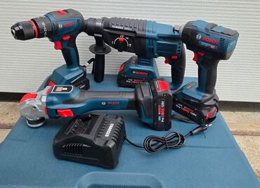 Ostali alati i mašine: BOSCH set alata 4u1 - 190€ Cena:190evra! 4 baterije 1 punjača Aku — 10