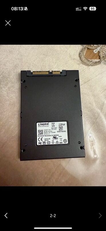 SSD diskləri: Daxili SSD disk Kingston, 120 GB, 2.5", İşlənmiş