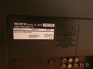 televizor sony: Sony KLV-40BX400 – 40 düymlük (102 sm) LCD televizor - Ekran icazəsi — 2