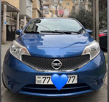 Nissan: Nissan Note hatchback – mavi rəngdə, şəhər üçün kompakt və qənaətcil — 1