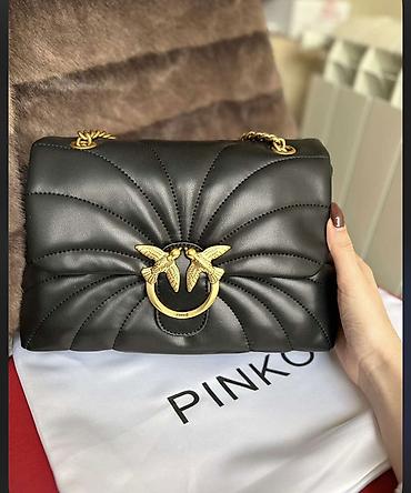 Torbe: Pinko torba – model sa prepoznatljivim Love Birds okovom - Materijal — 1