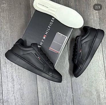 vaneli bor: Tommy Hilfiger muške patike – crne, niskog profila - Model: klasične — 1