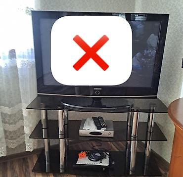 ТВ-стенды: Samsung plazma/LED televizor üçün şüşə TV stendi - 3 mərtəbəli — 1