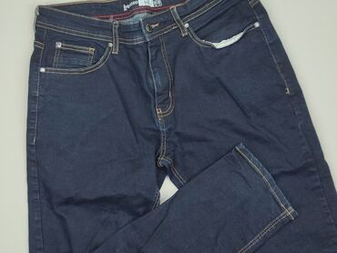 spodnie jeans w kwiaty: Inextenso, XL (EU 42), condition - Good