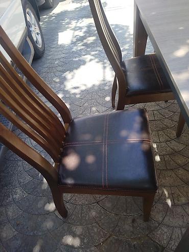 modern stol stul: Qonaq otağı üçün, Yeni, Açılmayan, Dördbucaq masa, 6 stul — 7