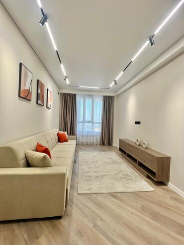 недостроенные дома в бишкеке: 2 комнаты, 75 м², Элитка, 14 этаж, Дизайнерский ремонт