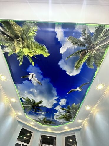 Натяжной потолок: Натяжной потолок Глянцевое, Матовое, 3D потолки Гарантия, Бесплатная консультация, Монтаж — 13