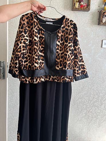 libaslar: Qadın paltarı – “Gardaş” brendi - Model: qara uzun don və üstündə — 1