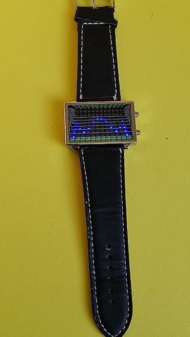 Accessories: LED ručni sat sa pravougaonom kućištem i crnim kožnim kaišem - Ekran at lalafo.rs — 6 Accessories: LED ručni sat sa pravougaonom kućištem i crnim kožnim kaišem - Ekran — 6