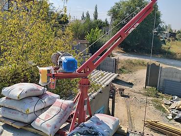 бетонные опоры: Строительная электрическая лебёдка с поворотной стрелой Описание: - — 3