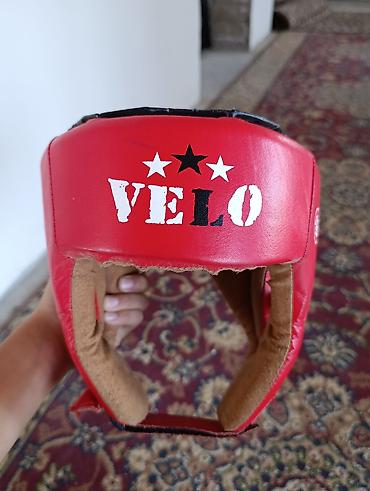 красовка бу: Боксерский шлем VELO (красный) - Тип: тренировочный/соревновательный — 2