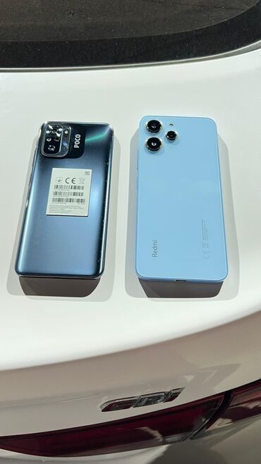 продаю тел: Смартфоны Poco и Redmi представлены в синем и сером цветах. Оба