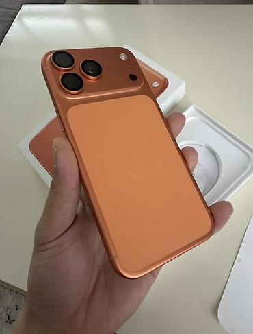 iphone 15 max: IPhone 17 Pro Max, Б/у, 1 ТБ, Оранжевый, Коробка, 100 % — 2
