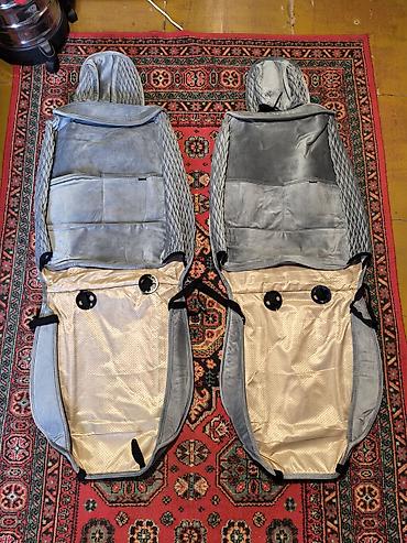 jalyuzi pardalar: Avtomobil oturacaq örtükləri dəsti – boz rəng, altıbuçaqlı naxışlı — 2