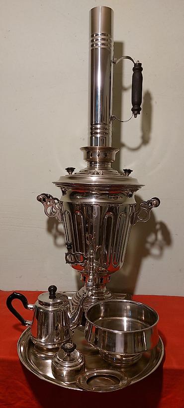 antik samovar alıram: 1950-ci illerin ural (rusiya) istehsali samavar 5-litrlikdir — 3