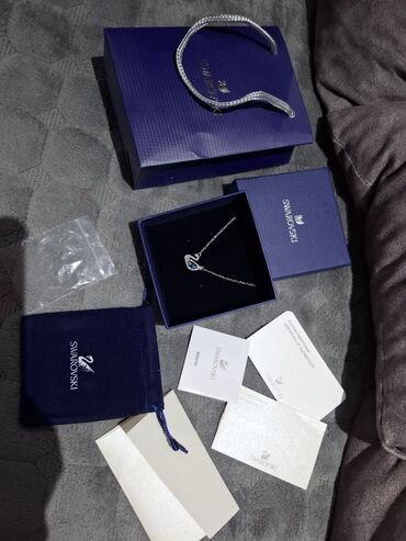 minđuše sa biserima: Ogrlica sa priveskom, Swarovski, Materijal: Cirkon