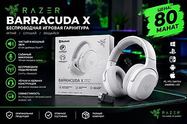 Razer Barracuda X (Mercury Edition) – simsiz oyun qulaqlığı - Səs: 40