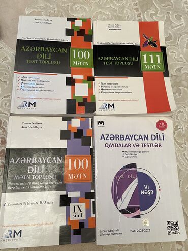 100 mətn kitabı: Azərbaycan dili 100 mətn 8 azn Azərbaycan dili 111 mətn 10 azn