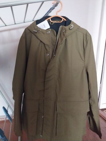 veste lana пальто мужское: Парка/куртка/штормовка L размер, новая,H&M, цвета хаки с