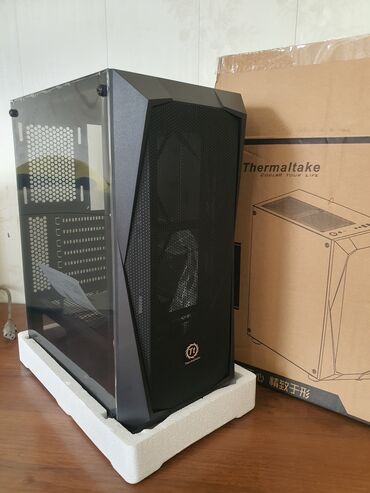купить бу телефон дешево: ПК корпусу, Жаңы, Thermaltake, ATX, түсү - Кара