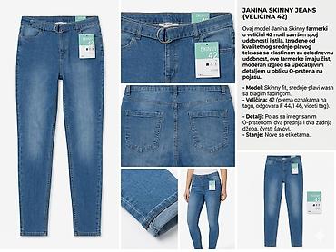 mona rančevi: Ženske skinny farmerke JANINA – veličina 42 (EU F 44/46) - Kroj: uske — 4