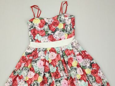 letnia sukienka midi z krótkim rękawem: Sukienka letnia S (EU 36), stan - Dobry