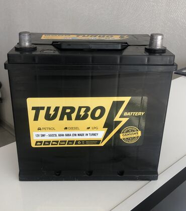 Akkumulyatorlar: Turbo, 60 ah, Orijinal, Türkiyə, İşlənmiş