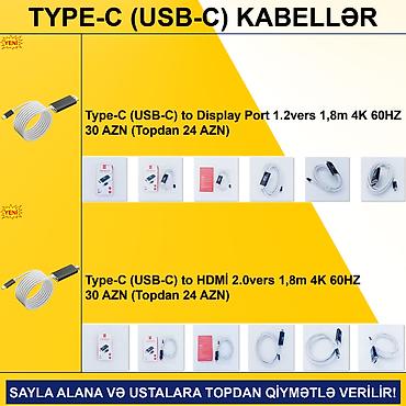Digər kompüter aksesuarları: Type-C Kabellər SAYLA ALANA VƏ USTALARA TOPDAN QİYMƏTLƏ VERİLİR! — 2