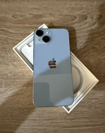 кнопочный телефон apple: IPhone 14, 128 ГБ, Голубой, Face ID