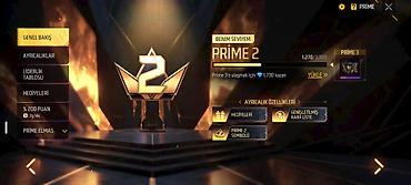 baş: Free Fire hesabı – Prime 2 səviyyəsi, zəngin inventar və nadir — 1