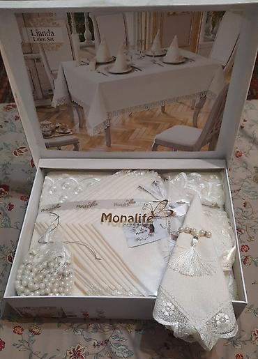 скатерты: Продам скатерть Monalife ( Турция ) 160 см на 300 см + 12 — 3