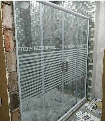 Duş kabinaları, arakəsmələr: Yeni Üstü açıq kabina, Künc üçün, Pulsuz çatdırılma — 20