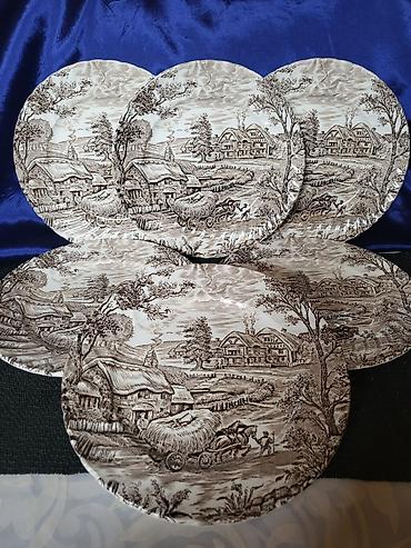 Ostali antikviteti: Tanjiri engleski Ridgway desertni iz 1976god. Engleski tanjiri — 1