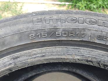 disk priora: İşlənmiş Şin GoodYear 215 / 50 / R 17 — 1