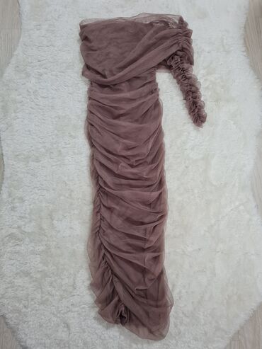 bele duge haljine: S (EU 36), color - Burgundy, Evening, Long sleeves