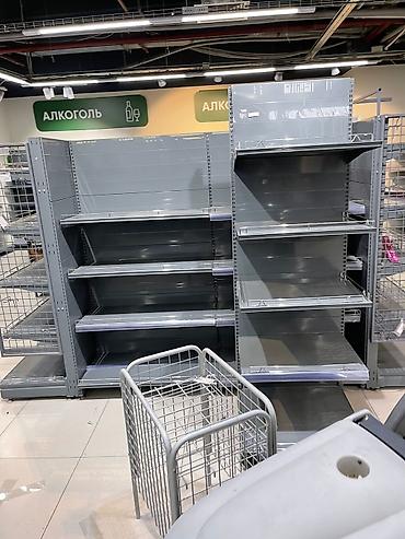 Витрины: Витрины, стеллажи, полки торговые металлические б/у, полка магазинная — 11