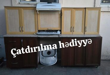 kuxnya studio: *MƏTBƏX mebeli :-TƏCİLİ SATILIR*‼️ QİYMƏT:-260₼ ÖLÇÜ:-2.4 ÜZƏRİNDƏ