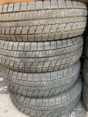 Шины: Шины 195 / 65 / R 15, Зима, Б/у, Комплект, Легковые, Япония, Bridgestone