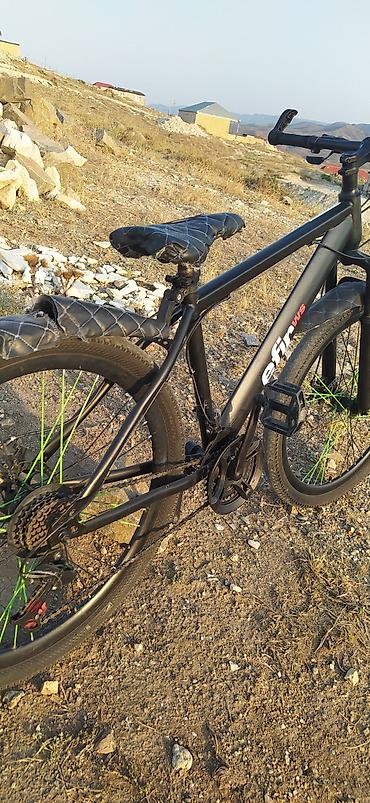 Велосипеды: Velosiped – Efir WS, dağ/şosse tipli hibrid - Rəng: mat qara, yaşıl — 4