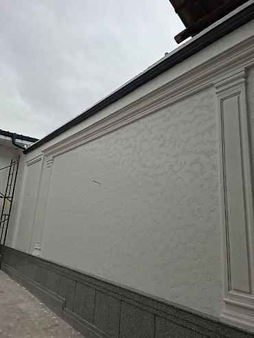 Фасадные работы: Фасад жидкий травертин 1000 сомдан 1300 сомгача туникафон жумуш — 10