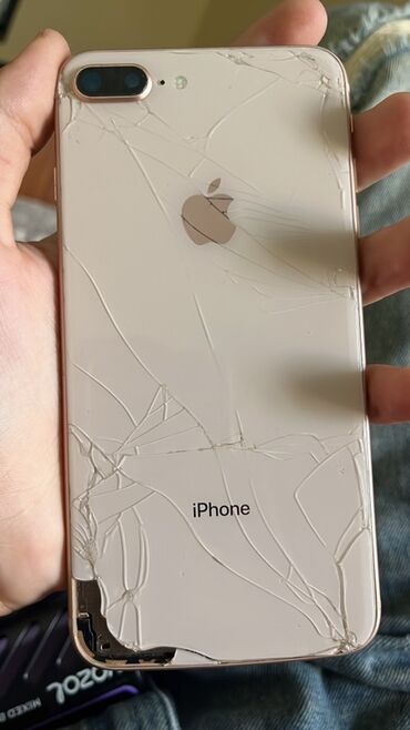 i̇phon 8: IPhone 8 Plus, Золотой, Отпечаток пальца