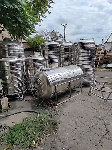 нержавеющий бак для воды: Бак, Нержавеющая сталь, 1000 л. л, Новый — 10