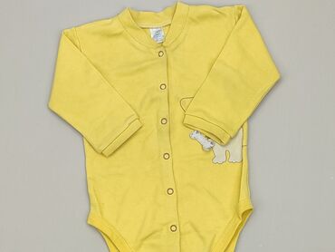 żółte body niemowlęce: Body, 6-9 m, 
stan - Dobry