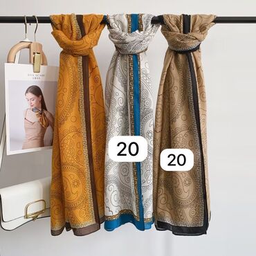Baş geyimləri: Ketan Material Şarflar 30 manat 
Ölçü 80•180 sm — 9