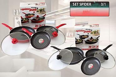 krcko pekac: Konig set Spider tiganja AKCIJA Cena 3.900 dinara+Ptt 360 dinara. Set — 1