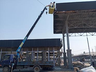 Услуги автокрана: Услуги автовышки/манипулятора - Рабочая высота подъемной корзины: до — 9